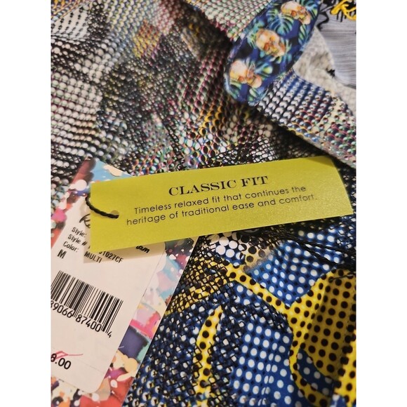 NWT Robert Graham Mens Medium Classic Fit Oasis Multicolor Button Shirt Floral - Picture 4 of 11